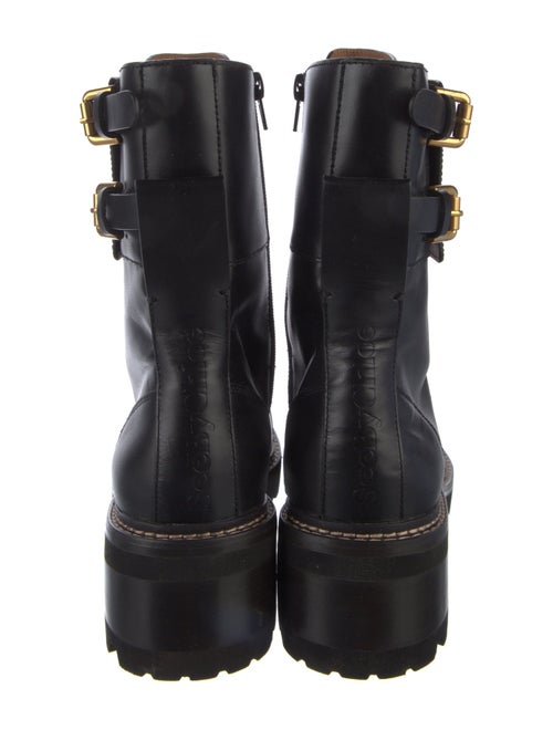 See by Chloé Leather Combat Boots