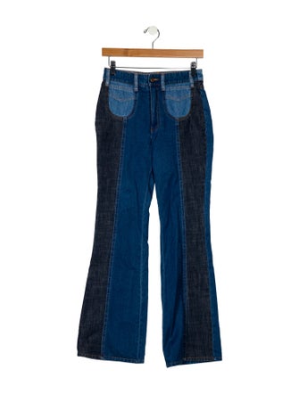 See by Chloé Mid-Rise Wide Leg Jeans