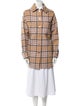 See by Chloé Wool Plaid Print Coat