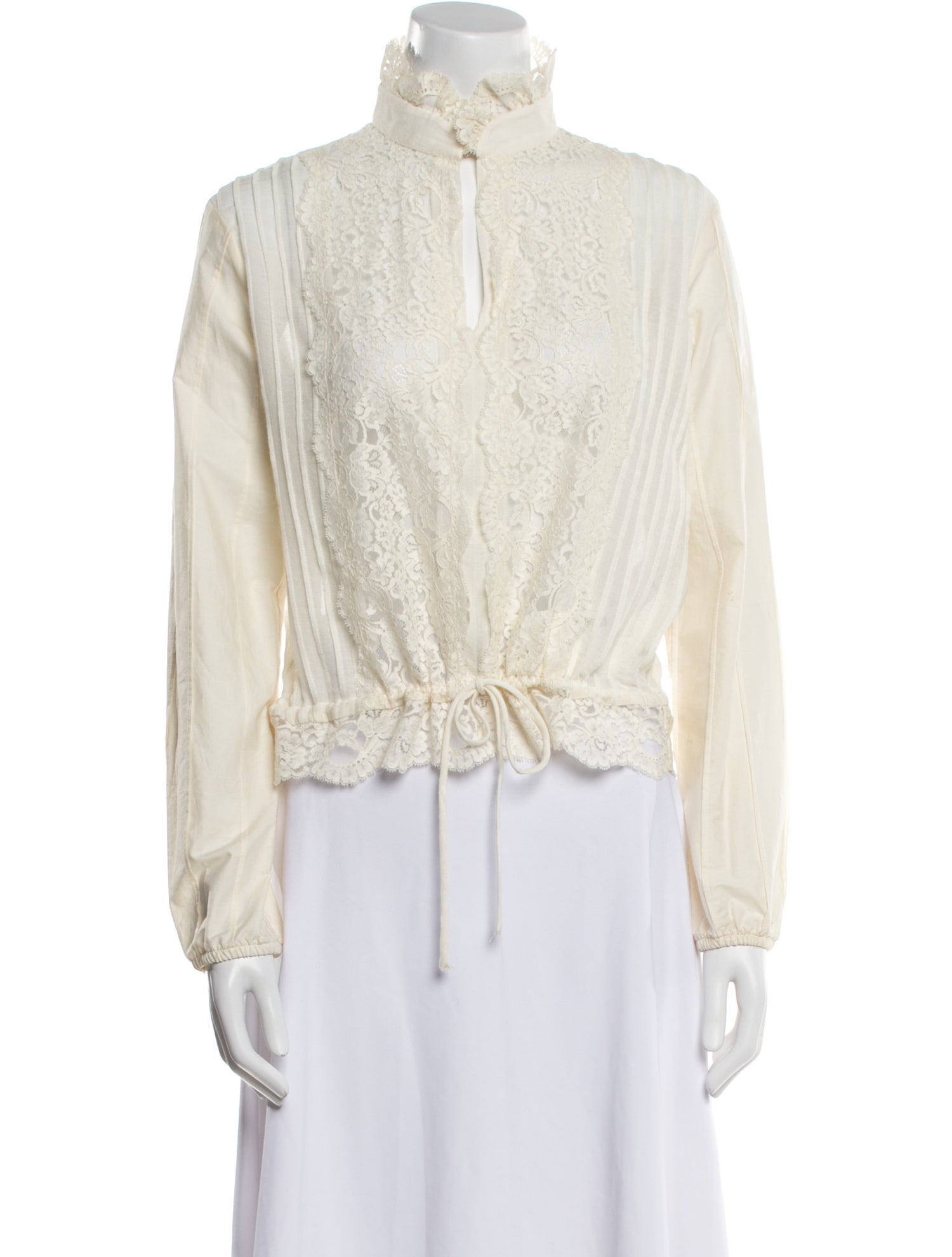 See by Chloé Mock Neck Long Sleeve Blouse