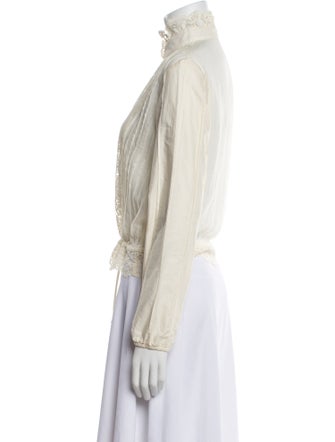 See by Chloé Mock Neck Long Sleeve Blouse