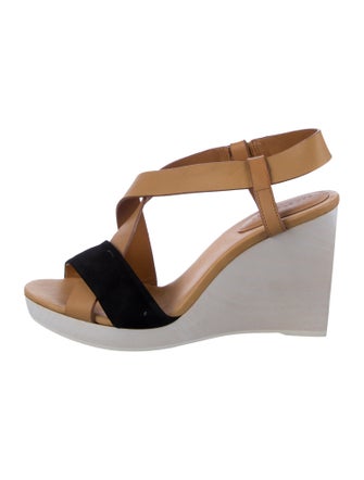 See by Chloé Leather Cutout Accent Slingback Sandals