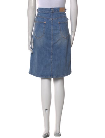 See by Chloé Distressed Accents Knee-Length Skirt