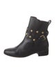 See by Chloé Leather Studded Accents Combat Boots