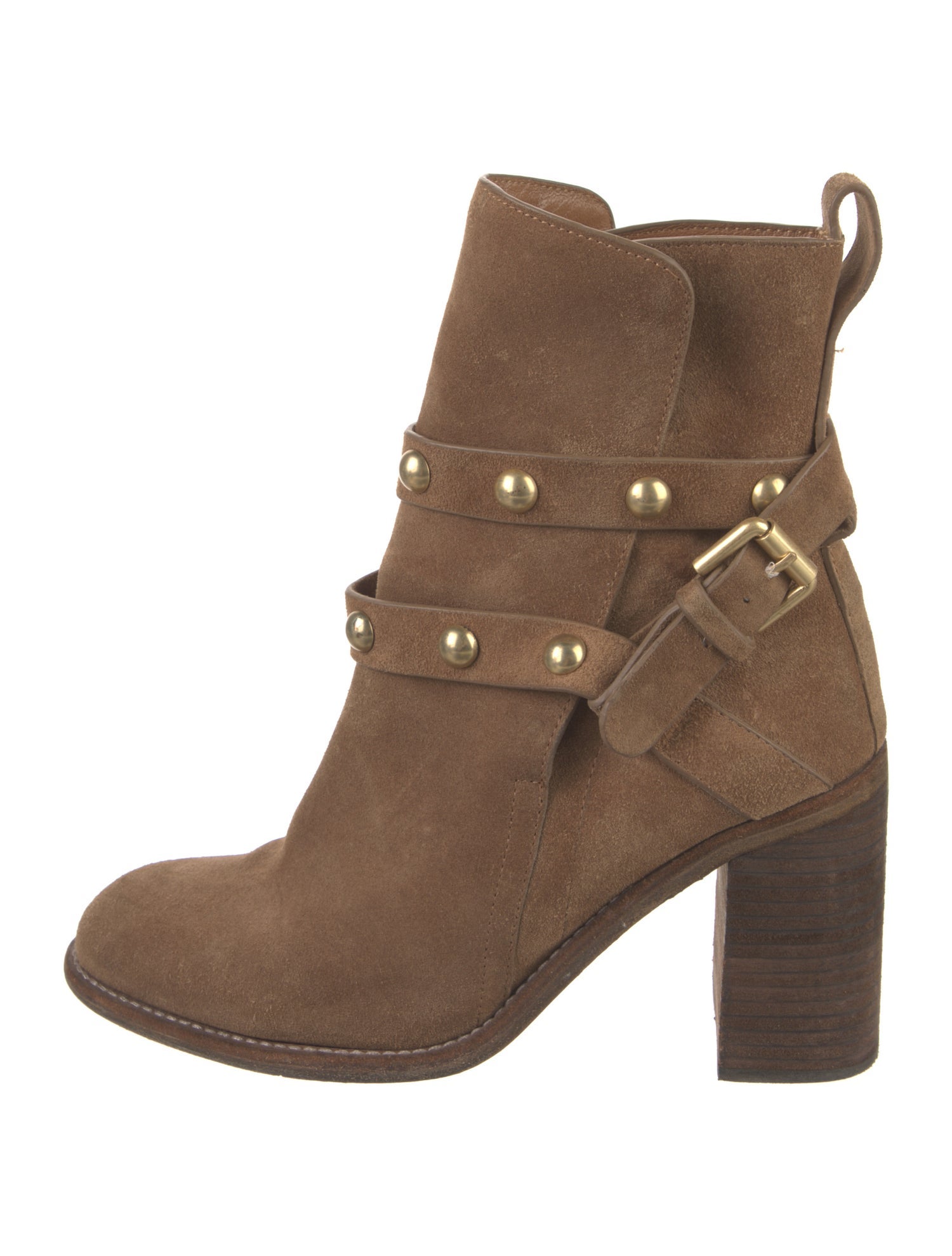 See by Chloé Suede Studded Accents Boots