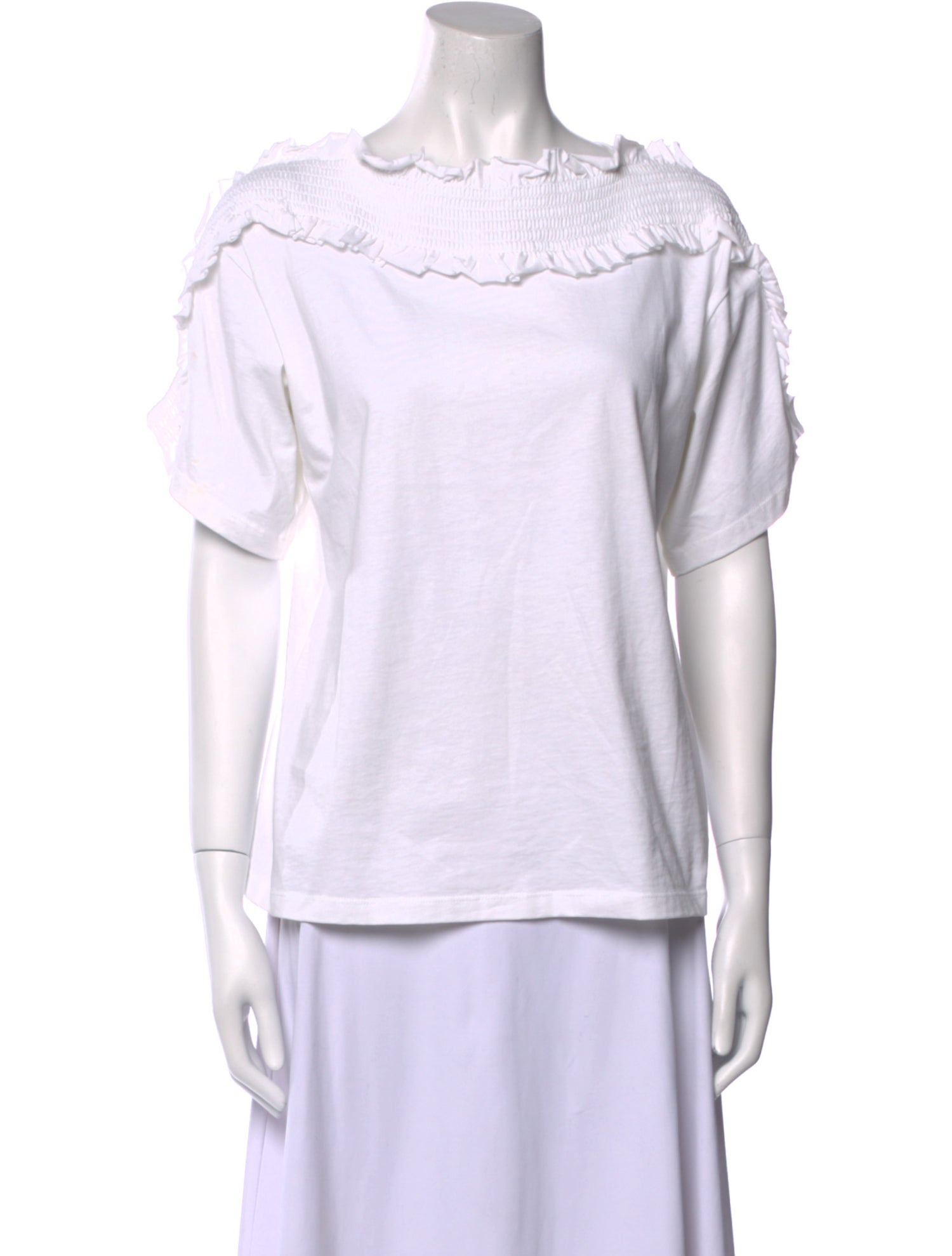 See by Chloé Bateau Neckline Short Sleeve T-Shirt