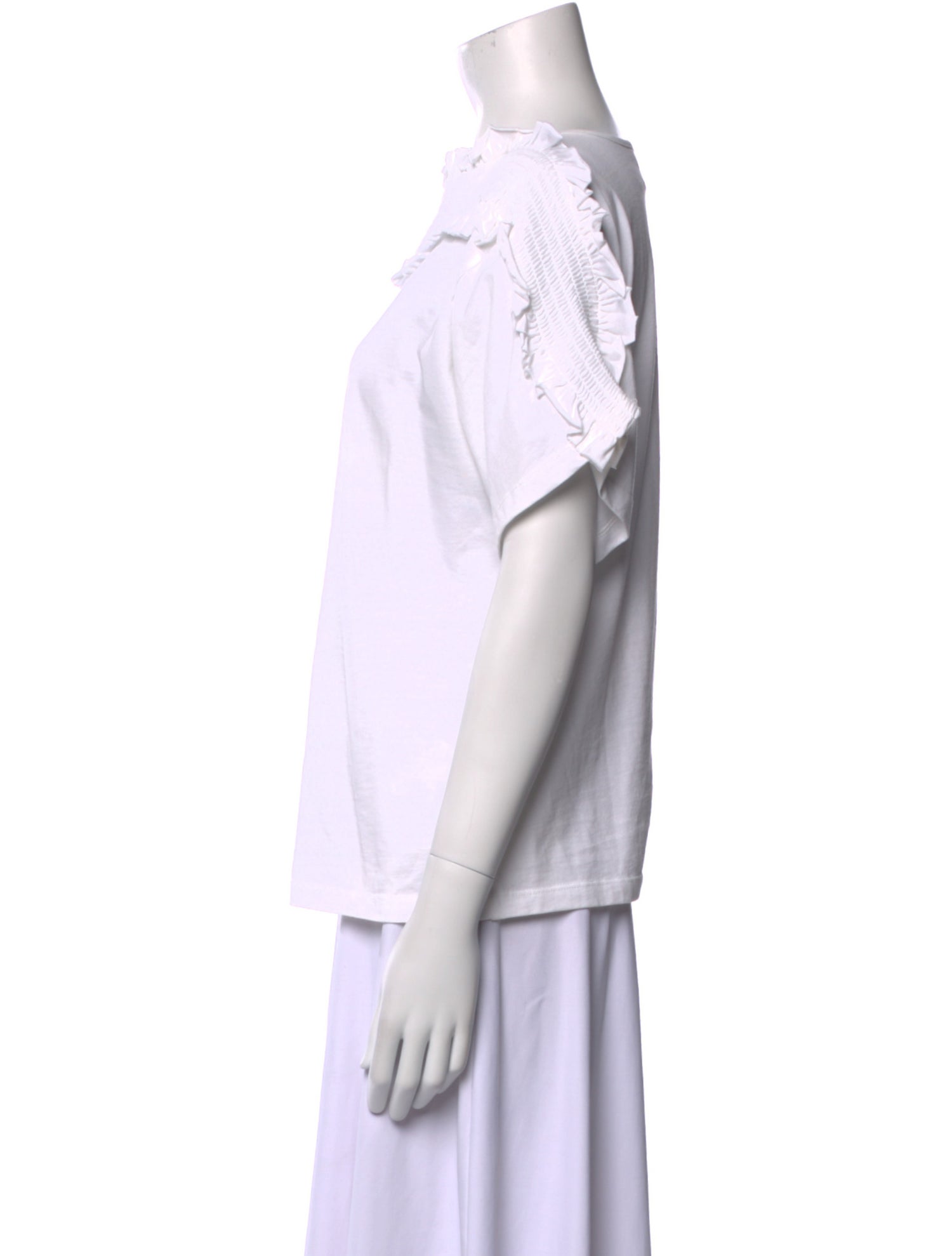 See by Chloé Bateau Neckline Short Sleeve T-Shirt