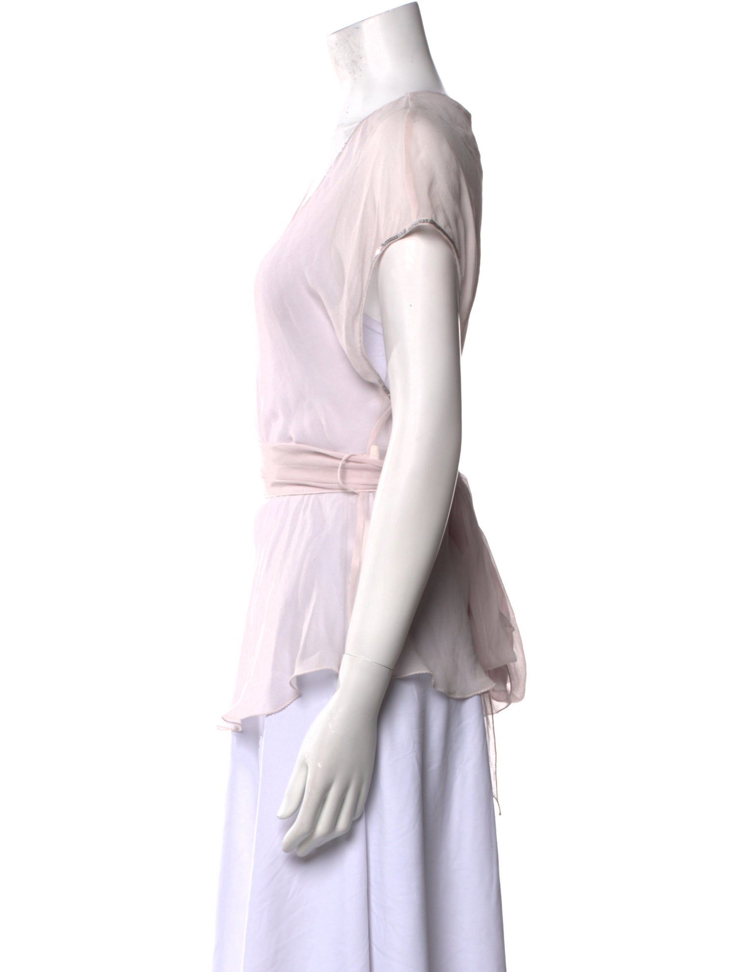 See by Chloé Silk V-Neck Top w/ Tags