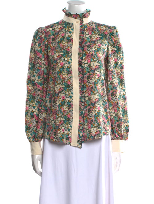 See by Chloé Silk Floral Print Blouse