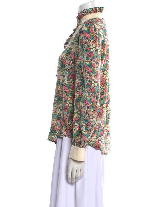 See by Chloé Silk Floral Print Blouse