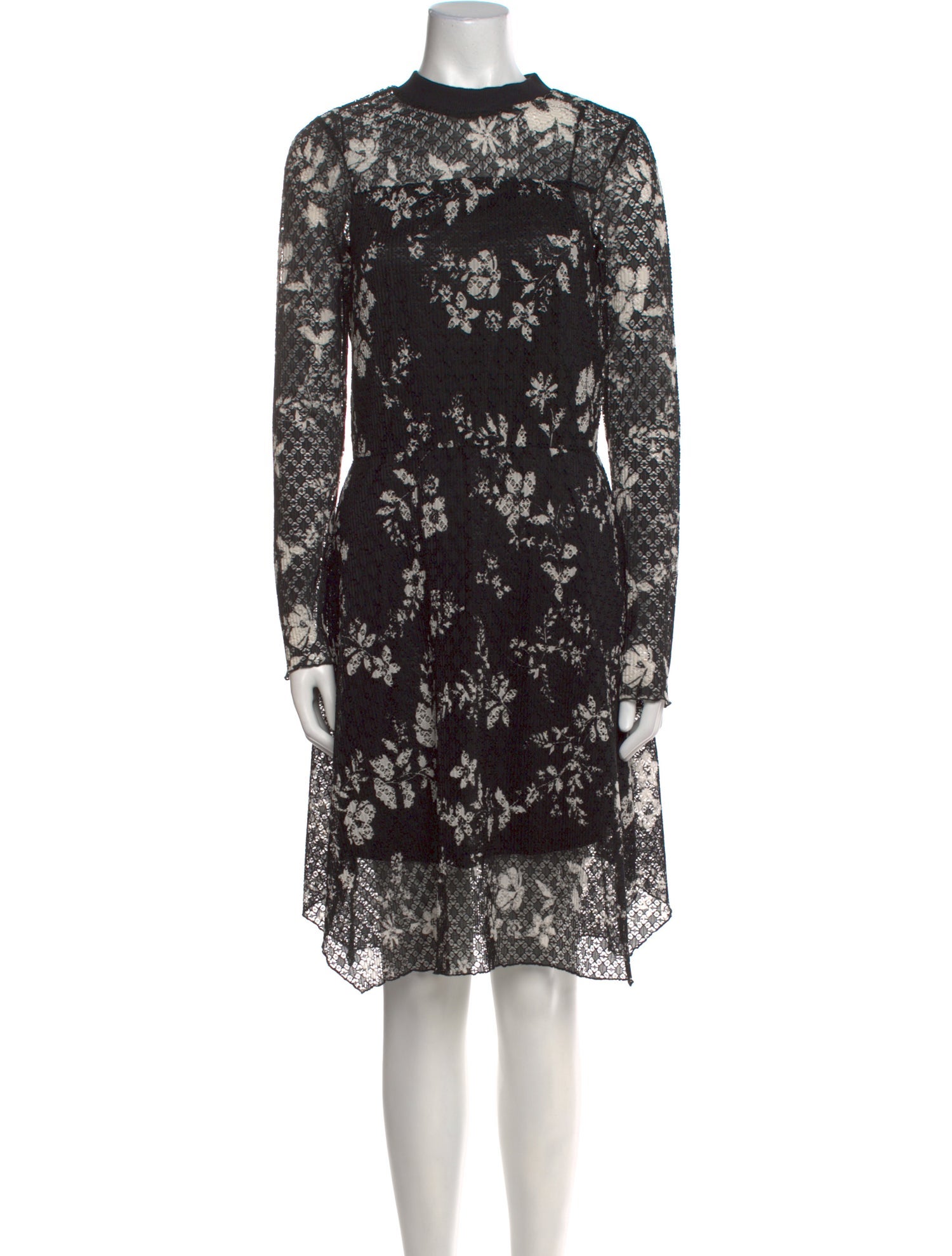 See by Chloé Floral Print Knee-Length Dress
