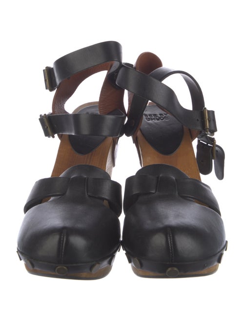 See by Chloé Leather Colorblock Pattern Slingback Pumps