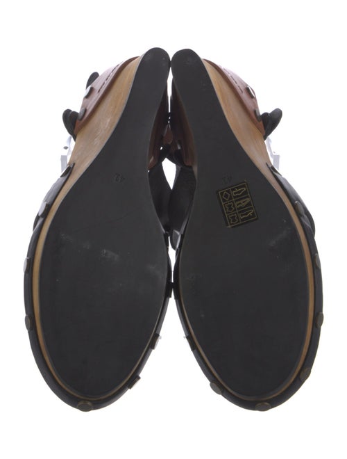 See by Chloé Leather Colorblock Pattern Slingback Pumps