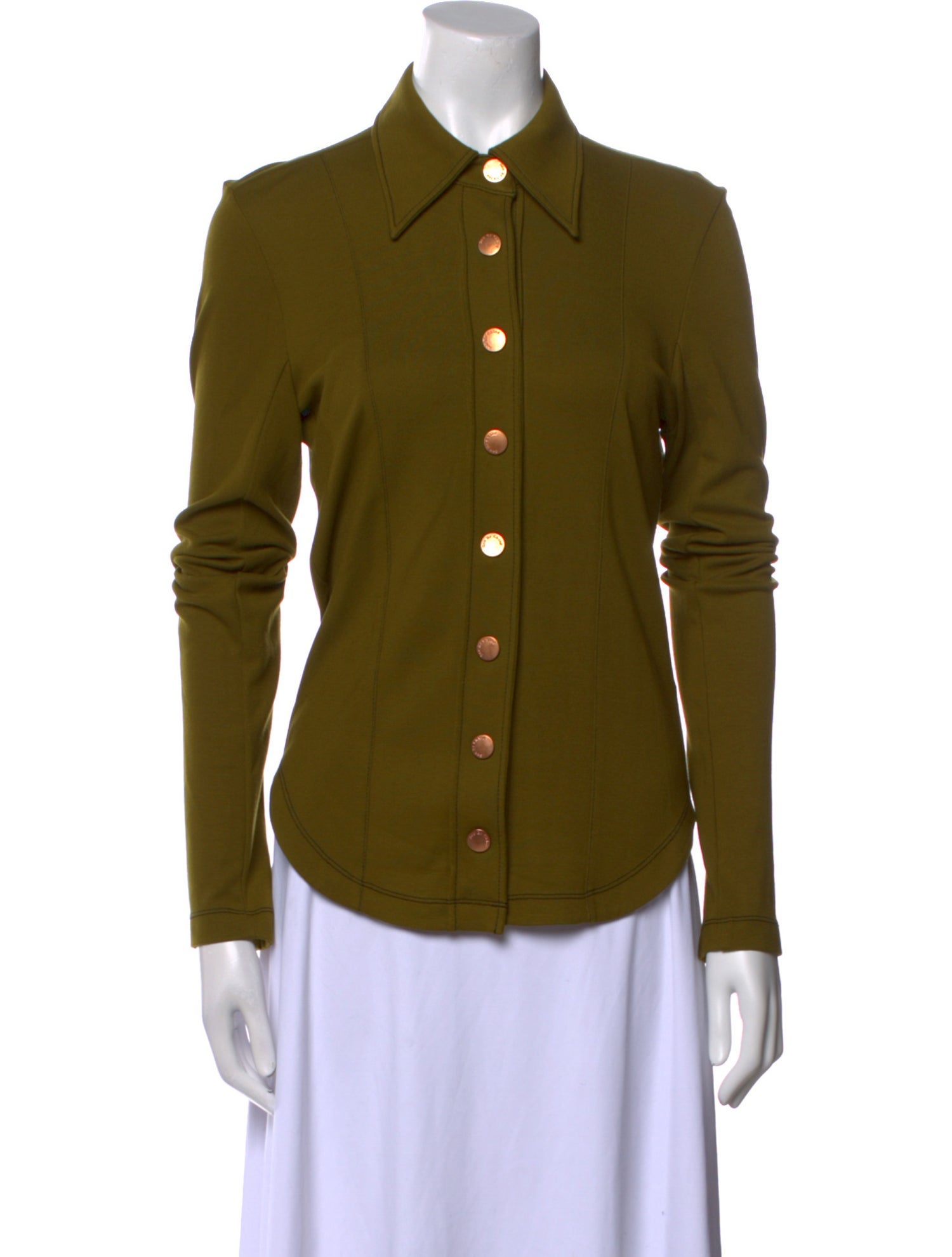 See by Chloé Long Sleeve Button-Up Top