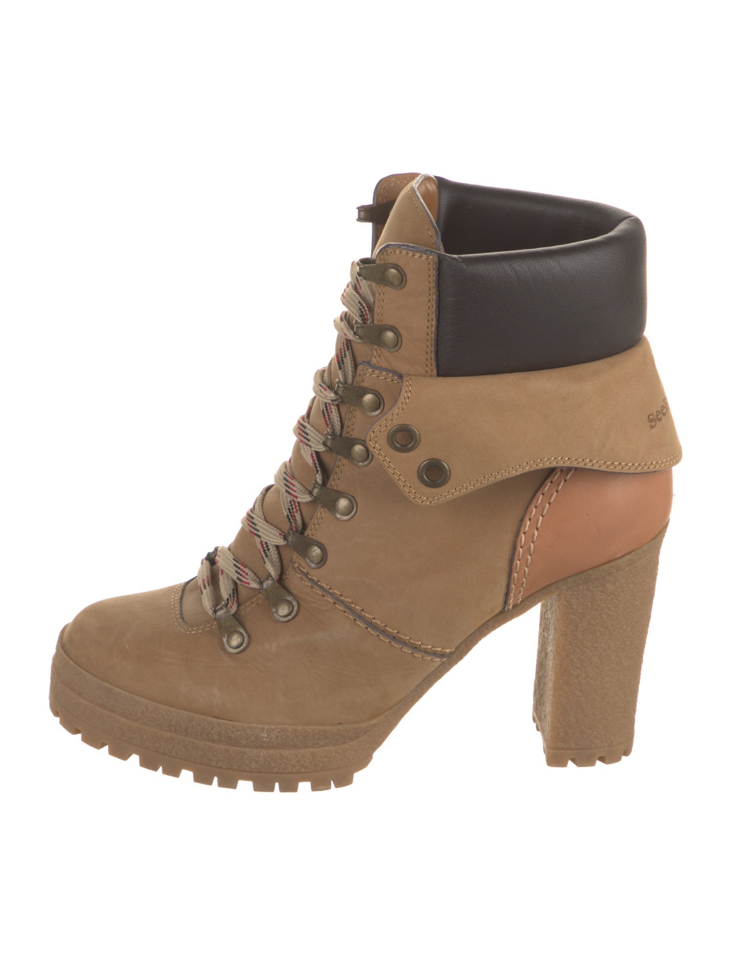 See by Chloé Suede Combat Boots