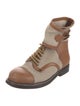 See by Chloé Canvas Colorblock Pattern Boots