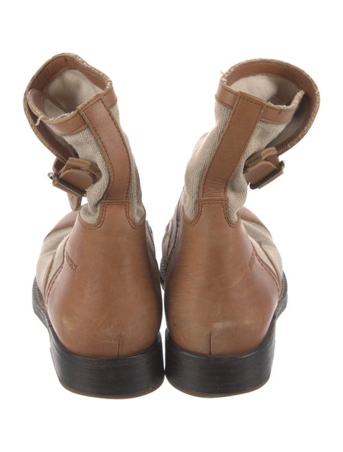 See by Chloé Canvas Colorblock Pattern Boots