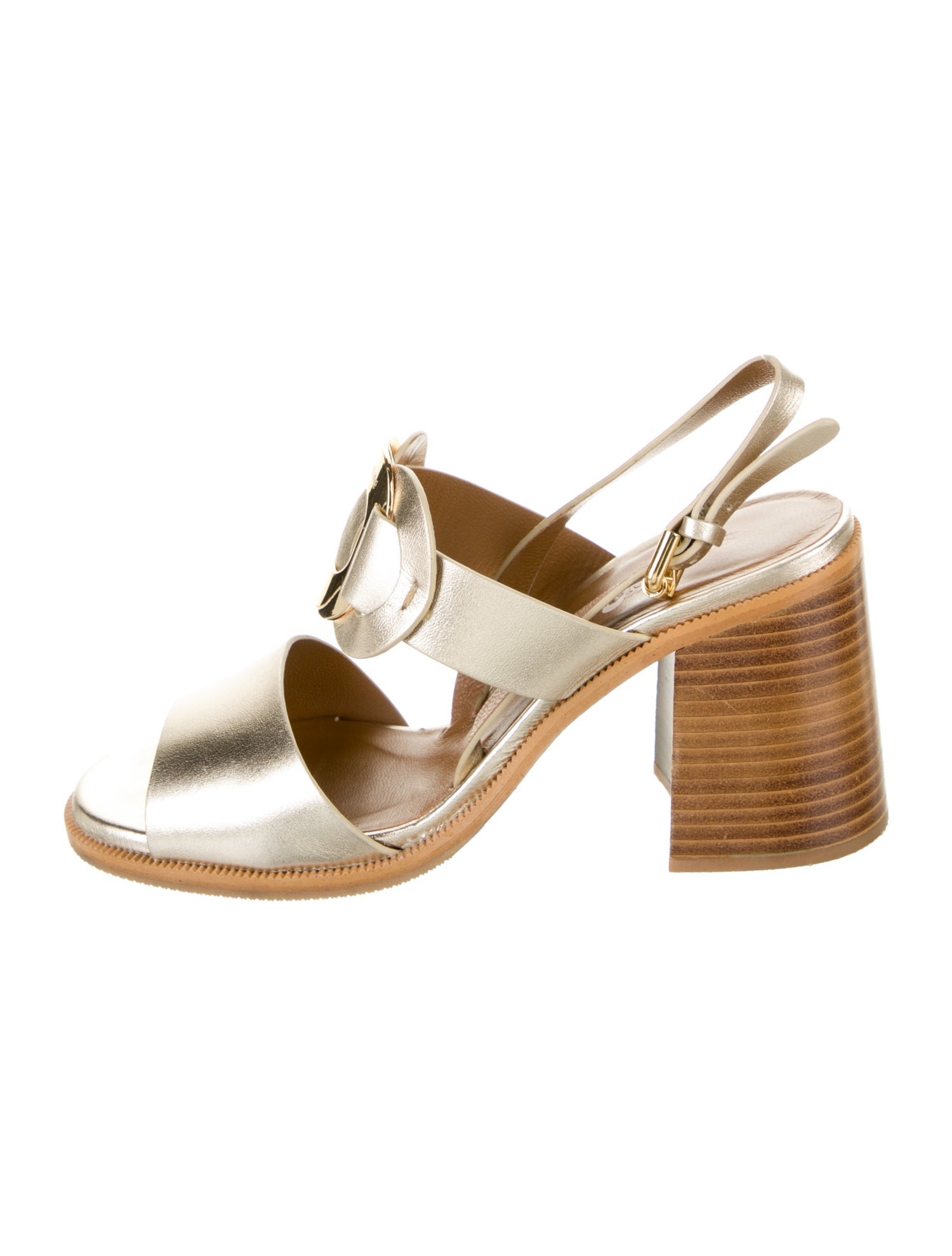 See by Chloé Leather Slingback Sandals