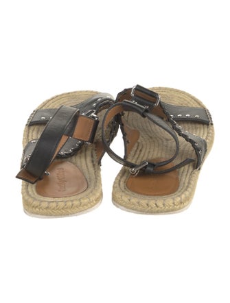 See by Chloé Leather Studded Accents Espadrilles