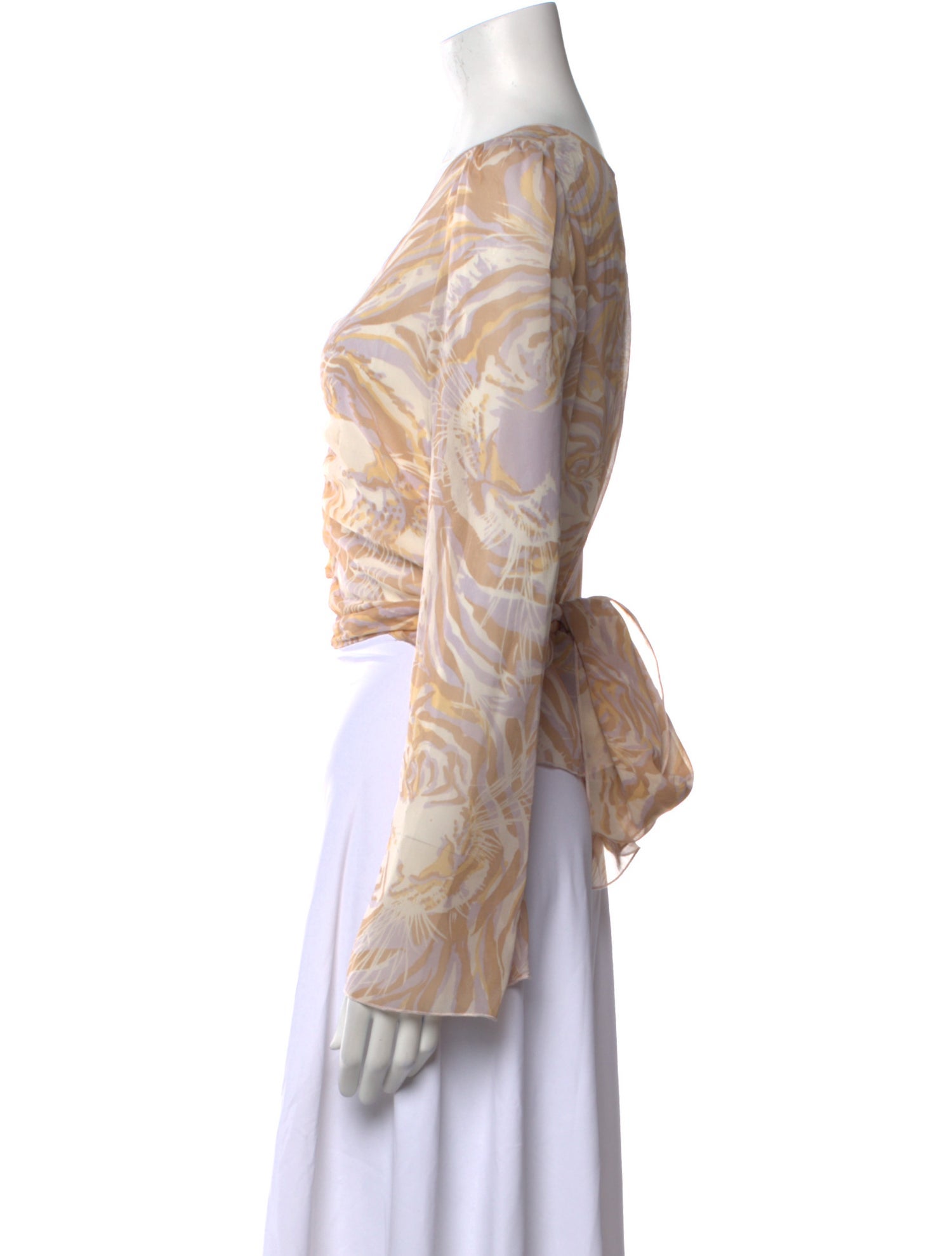 See by Chloé Silk Printed Crop Top