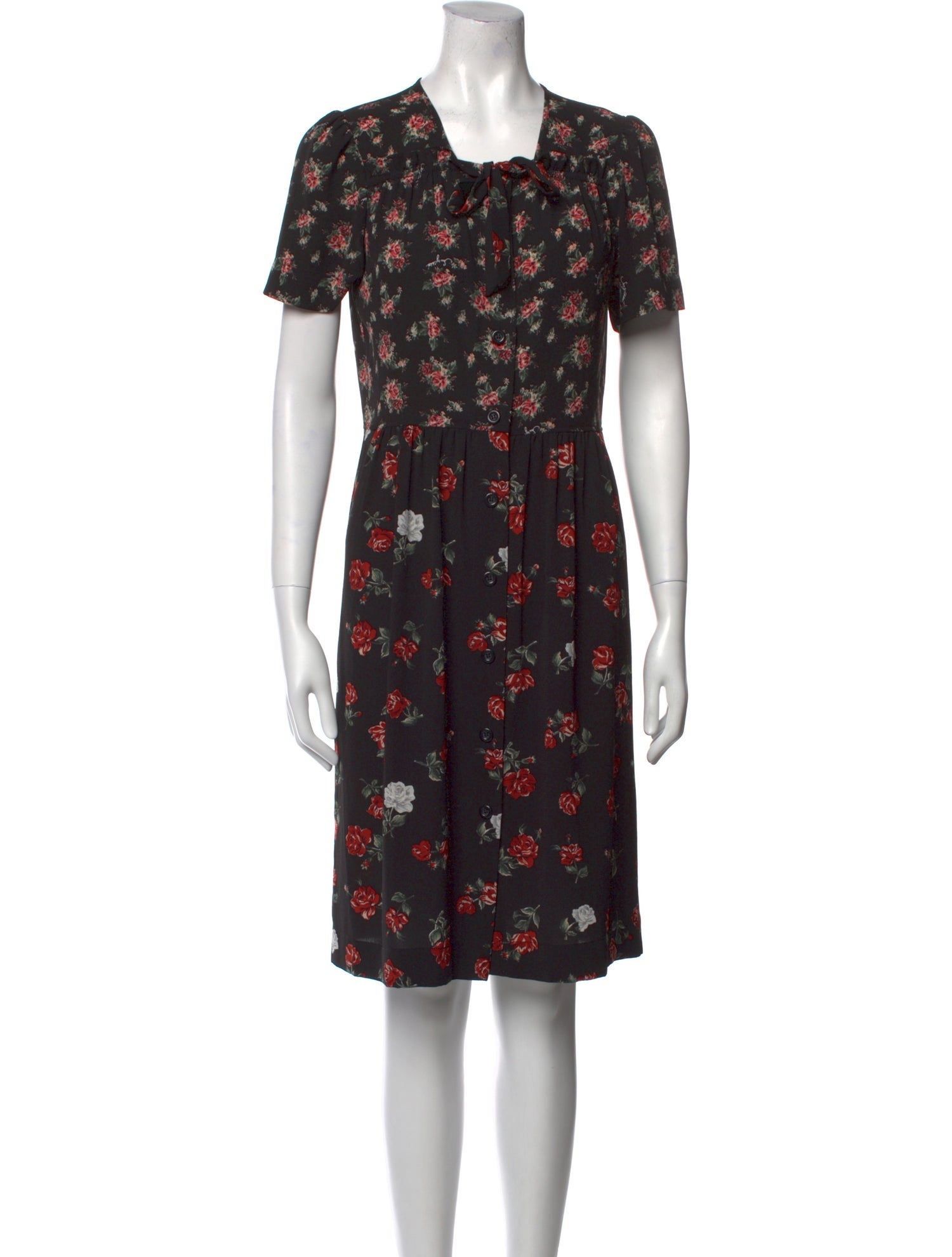 See by Chloé Floral Print Knee-Length Dress