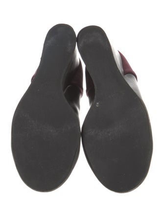 See by Chloé Leather Colorblock Pattern Lace-Up Boots