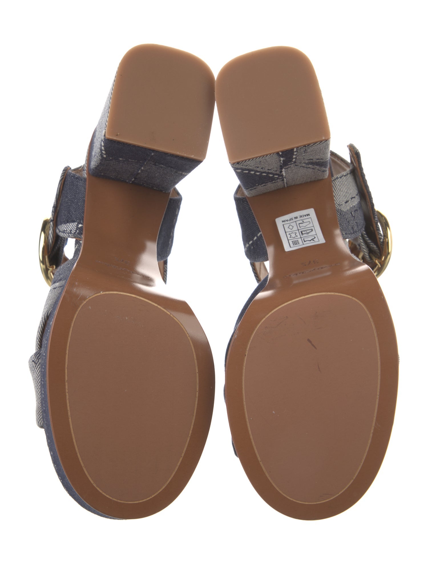 See by Chloé Denim Printed Sandals