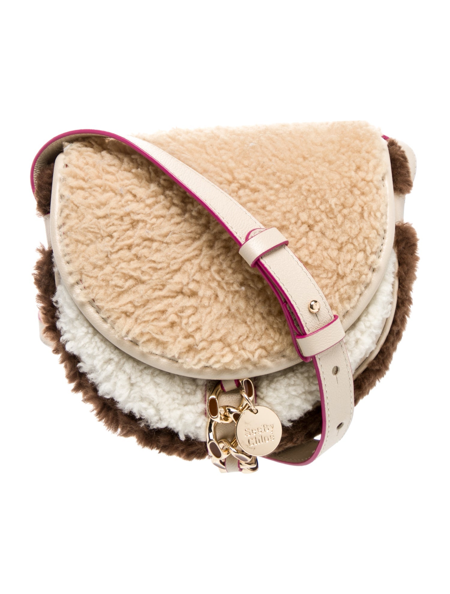 See by Chloé Shearling Messenger Bag