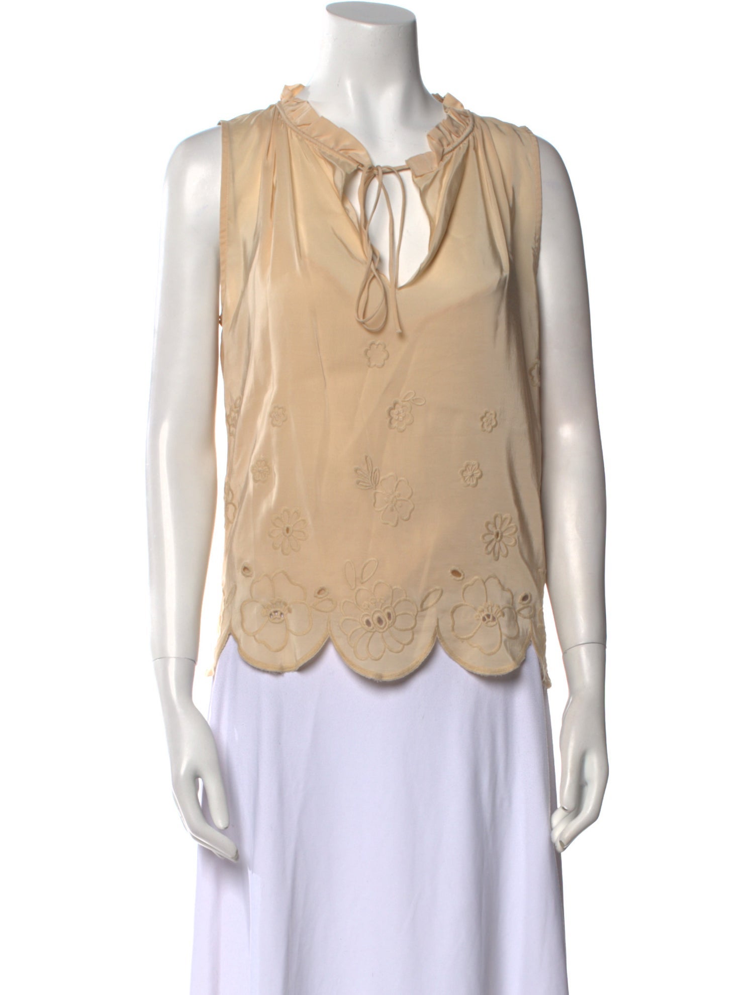 See by Chloé V-Neck Sleeveless Blouse