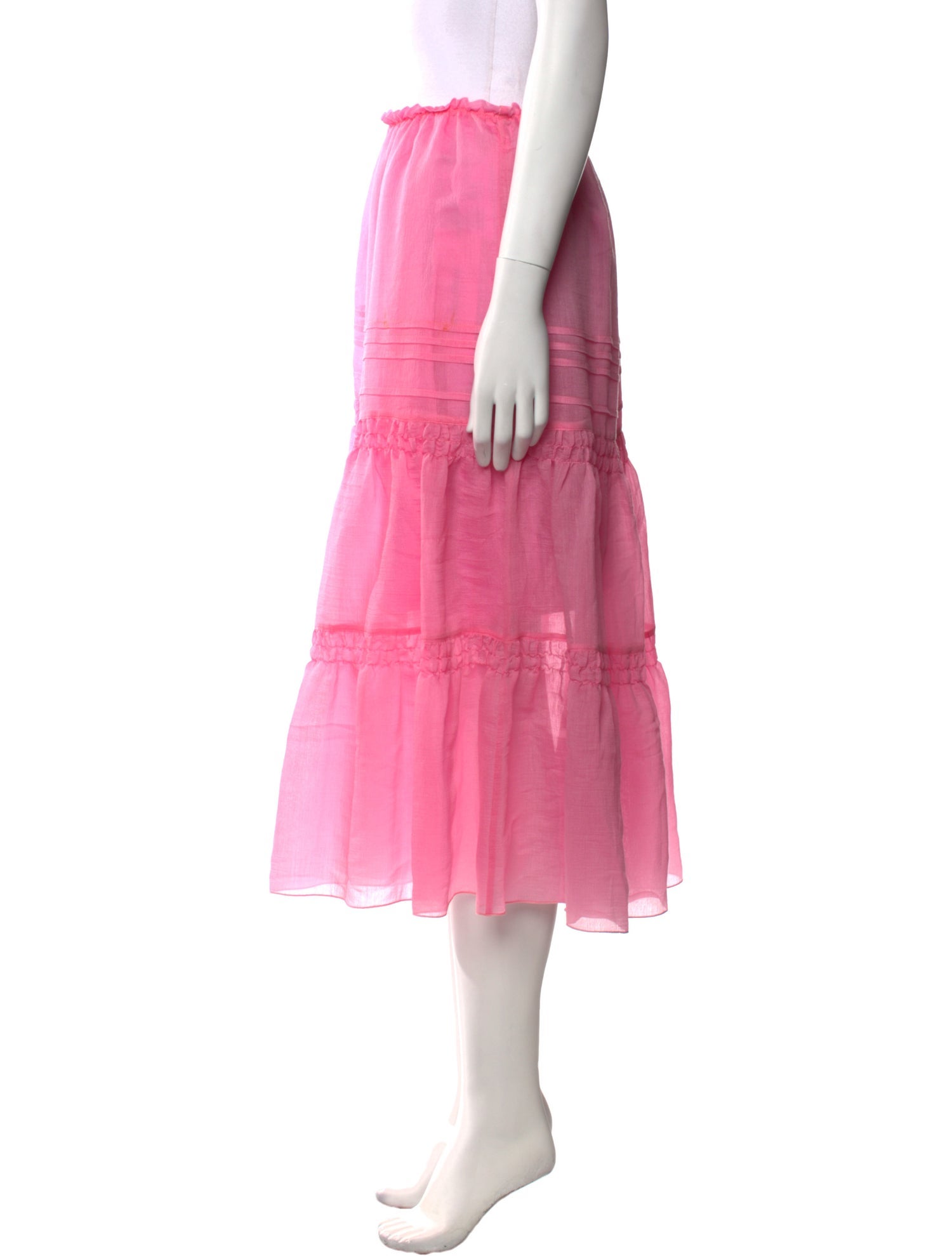 See by Chloé Ruffle Embellishment Knee-Length Skirt