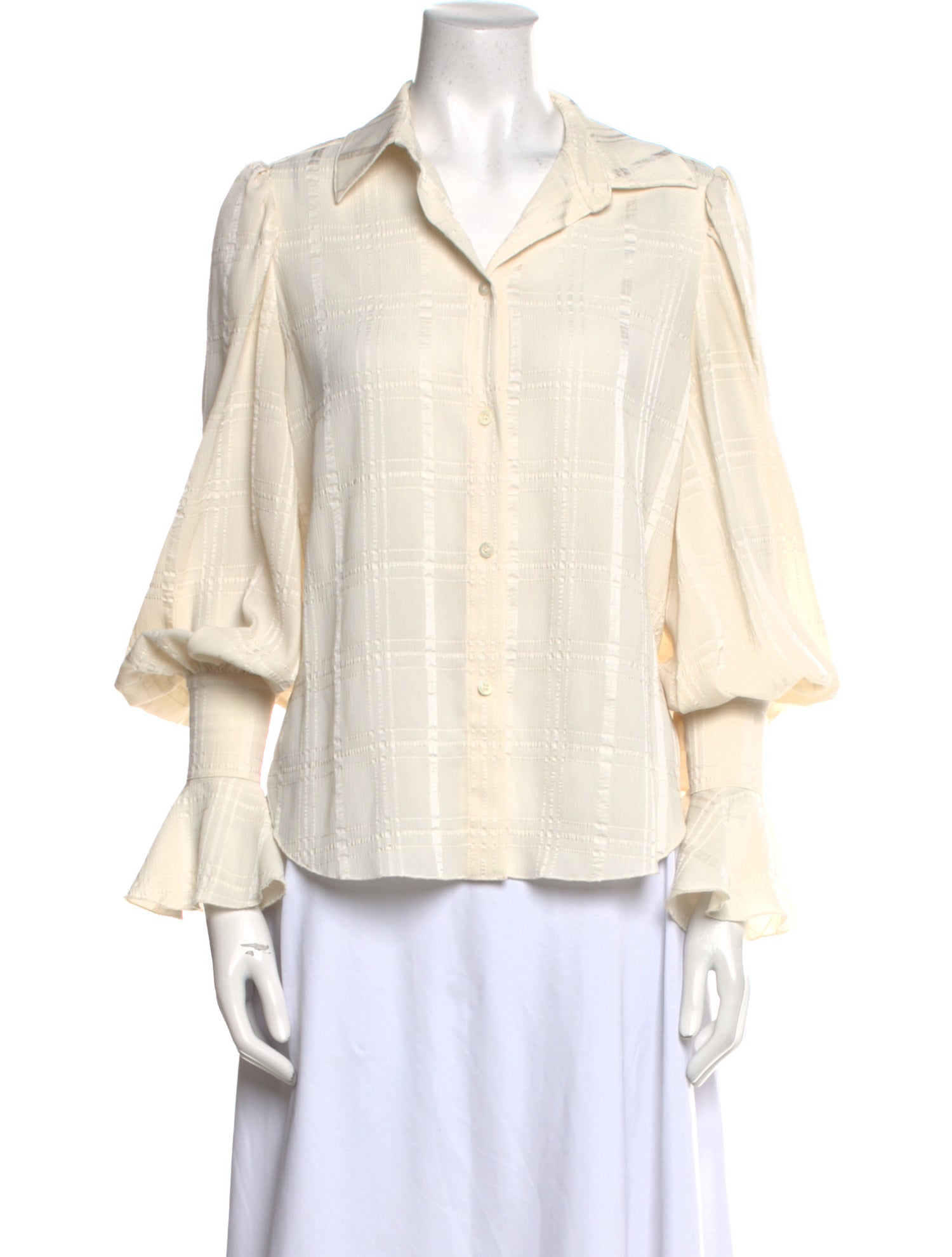 See by Chloé Long Sleeve Button-Up Top