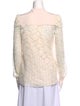 See by Chloé Lace Pattern Mock Neck Blouse