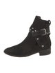 See by Chloé Suede Studded Accents Moto Boots