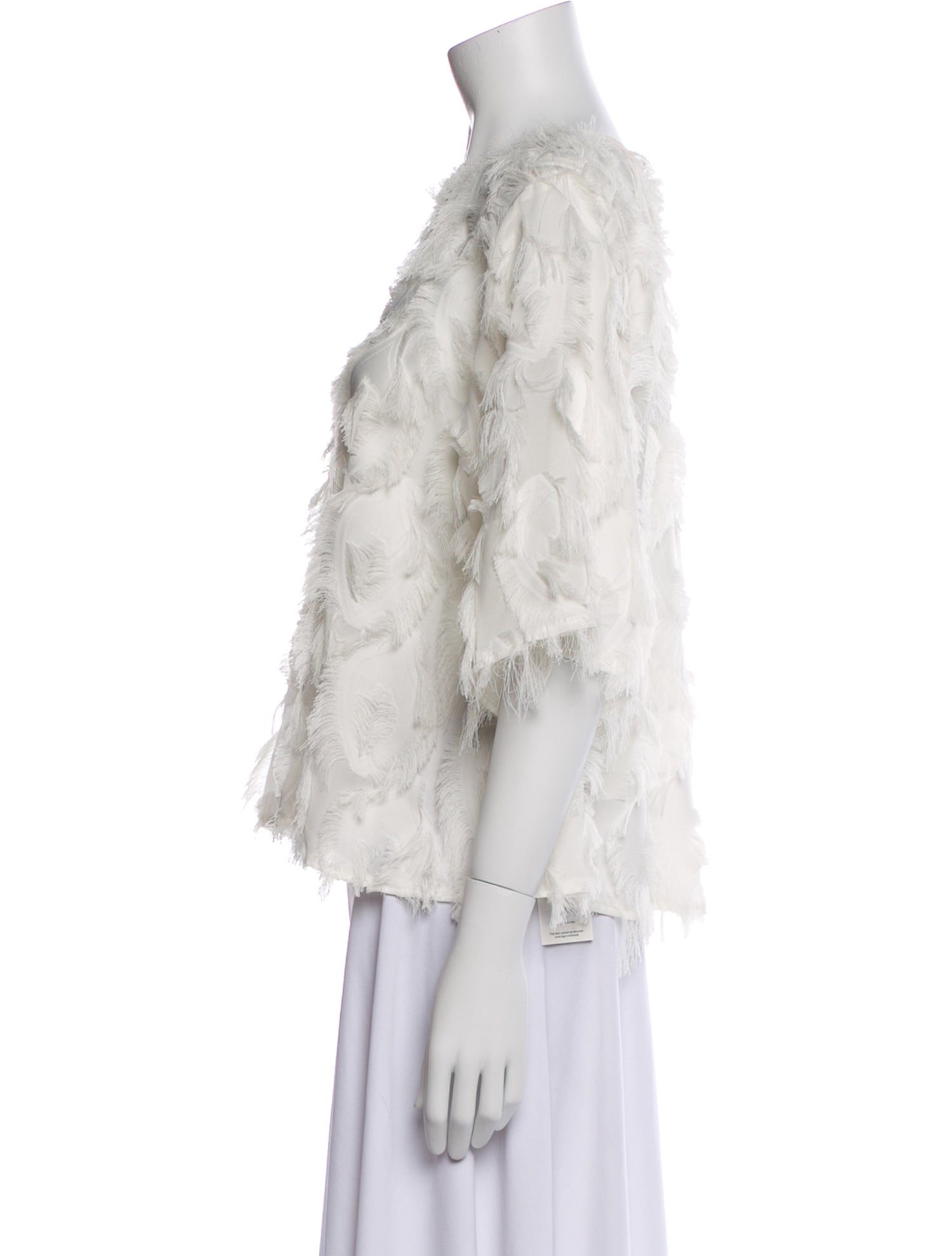 See by Chloé Lace Pattern Bateau Neckline Blouse