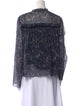 See by Chloé Printed Mock Neck Blouse