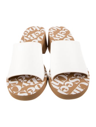 See by Chloé Leather Printed Slides