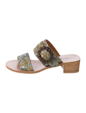 See by Chloé Glitter Crystal Embellishments Slides