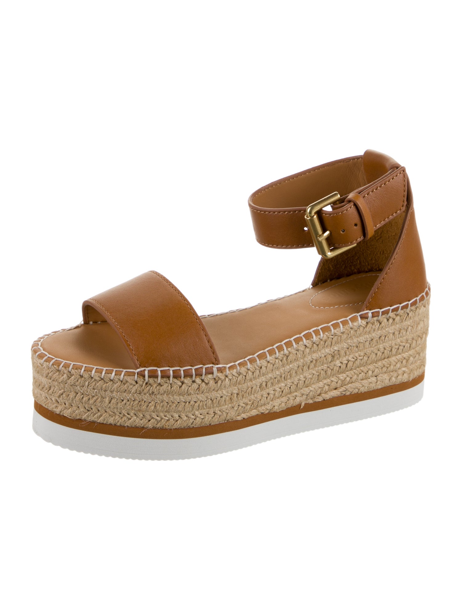 See by Chloé Leather Braided Accents Espadrilles