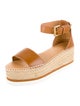See by Chloé Leather Braided Accents Espadrilles