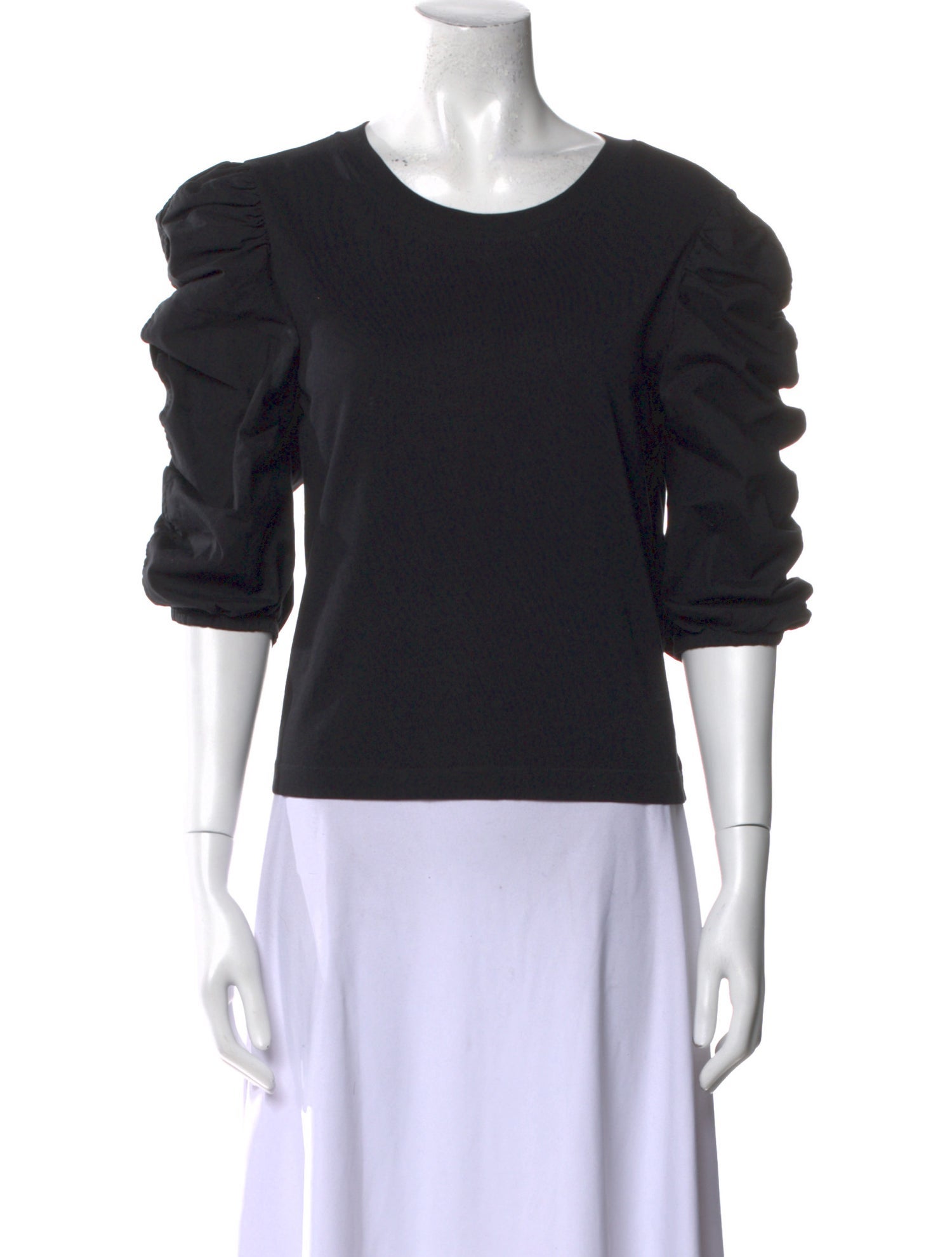 See by Chloé Scoop Neck Three-Quarter Sleeve Sweatshirt