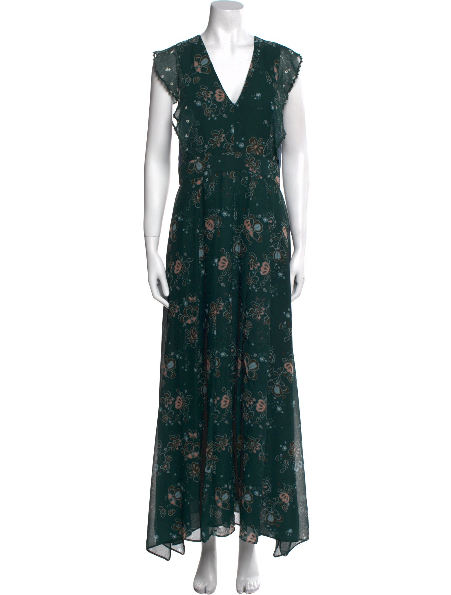 See by Chloé Floral Print Long Dress