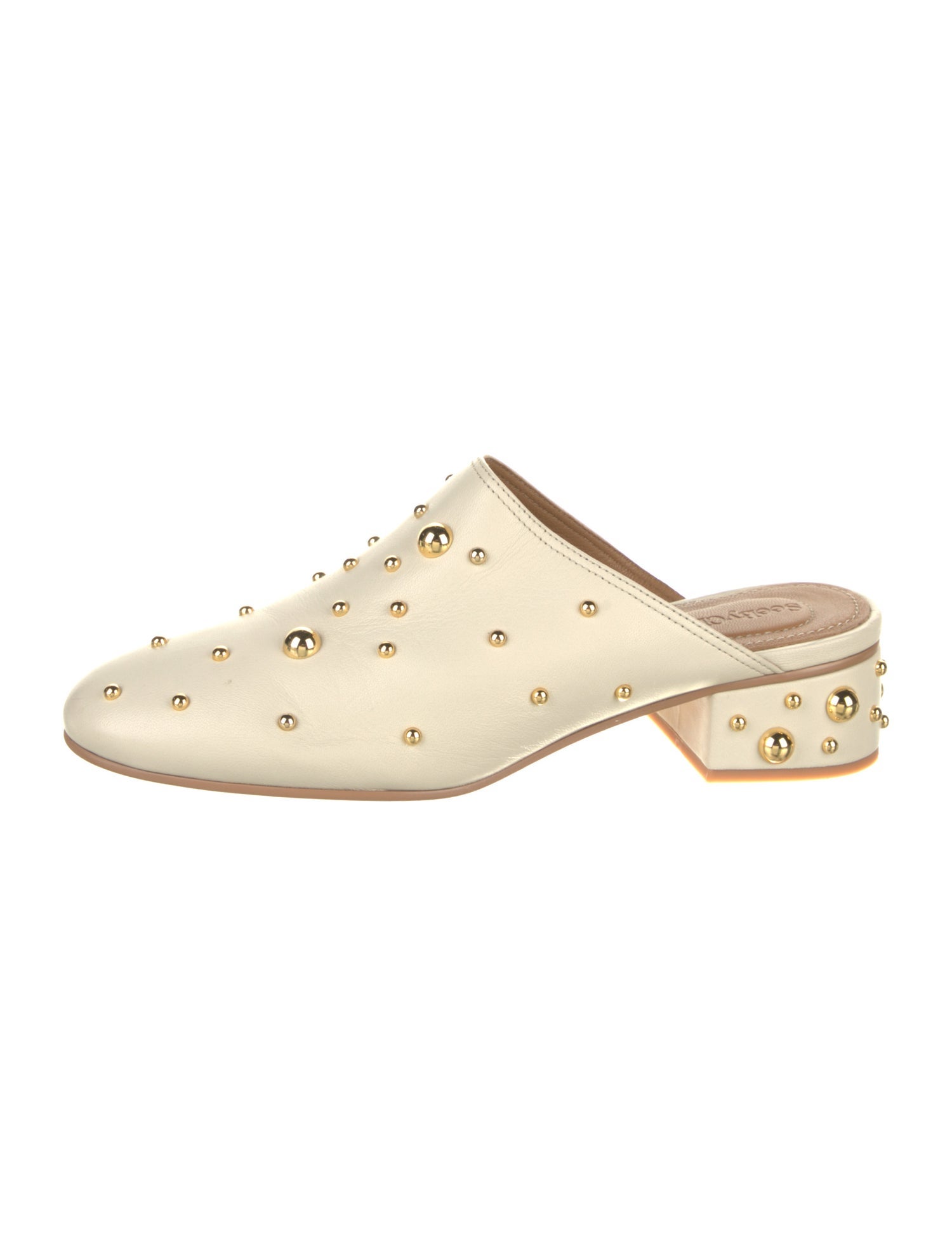 See by Chloé Leather Studded Accents Mules