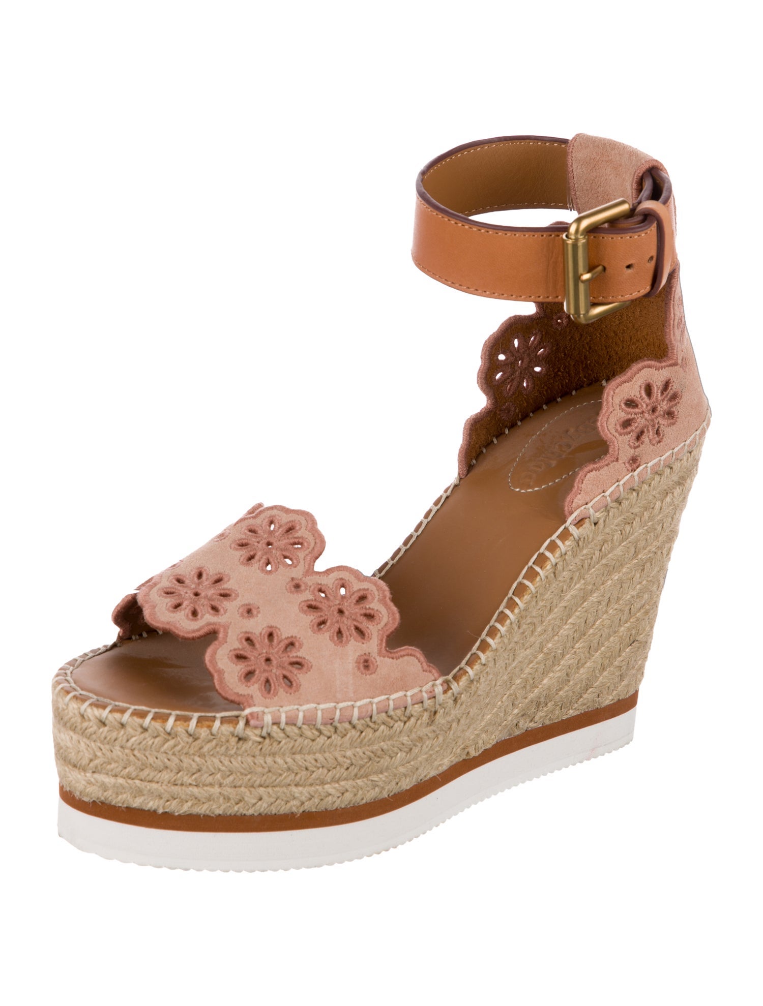 See by Chloé Suede Printed Espadrilles