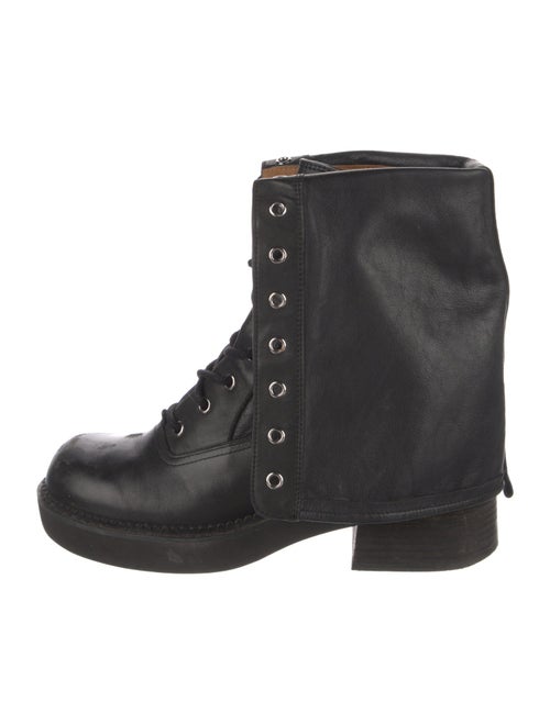 See by Chloé Leather Combat Boots