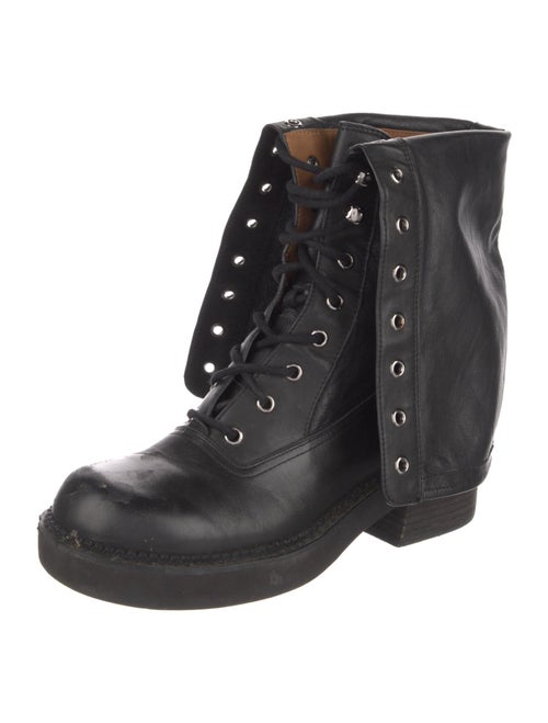 See by Chloé Leather Combat Boots