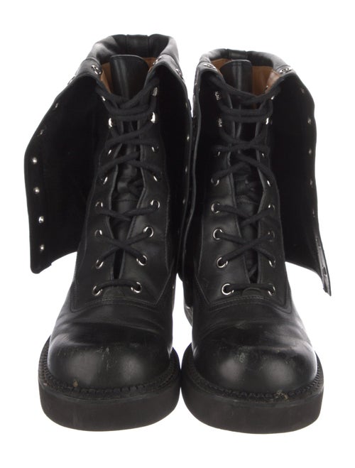 See by Chloé Leather Combat Boots
