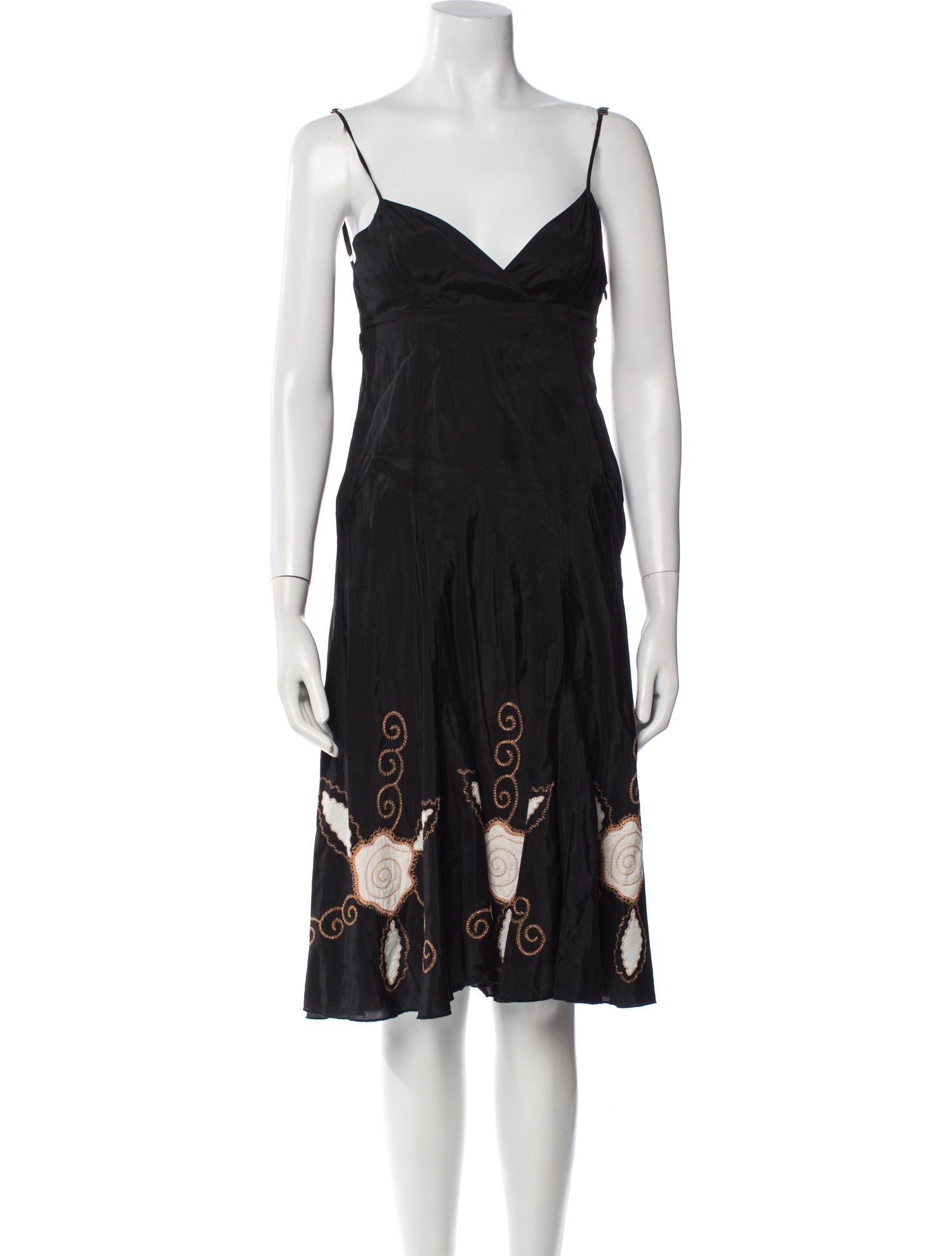 See by Chloé V-Neck Midi Length Dress