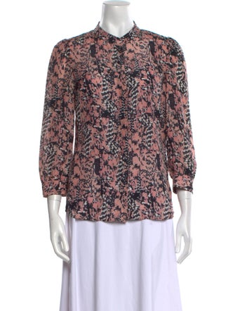 See by Chloé Silk Floral Print Blouse