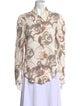 See by Chloé Printed Long Sleeve Button-Up Top