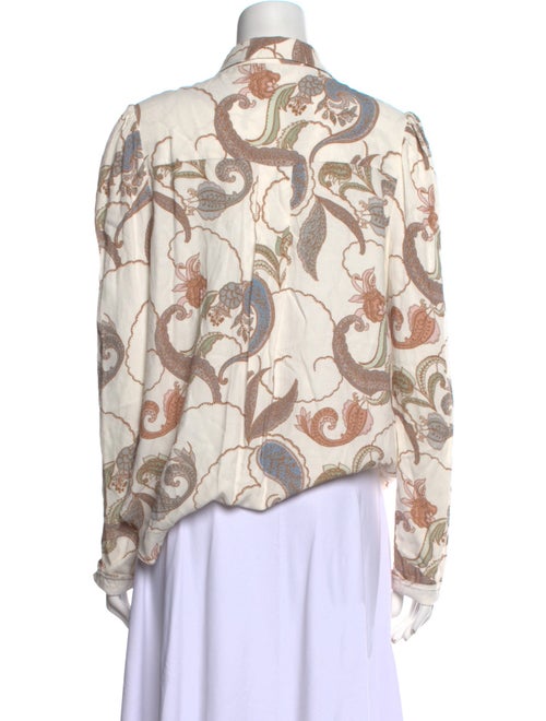 See by Chloé Printed Long Sleeve Button-Up Top